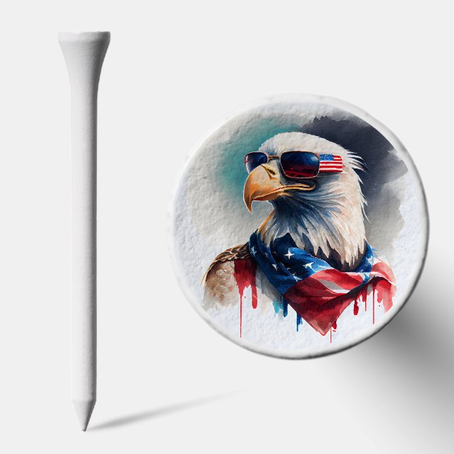 Patriotic Bald Eagle Golf Tees (Combo)