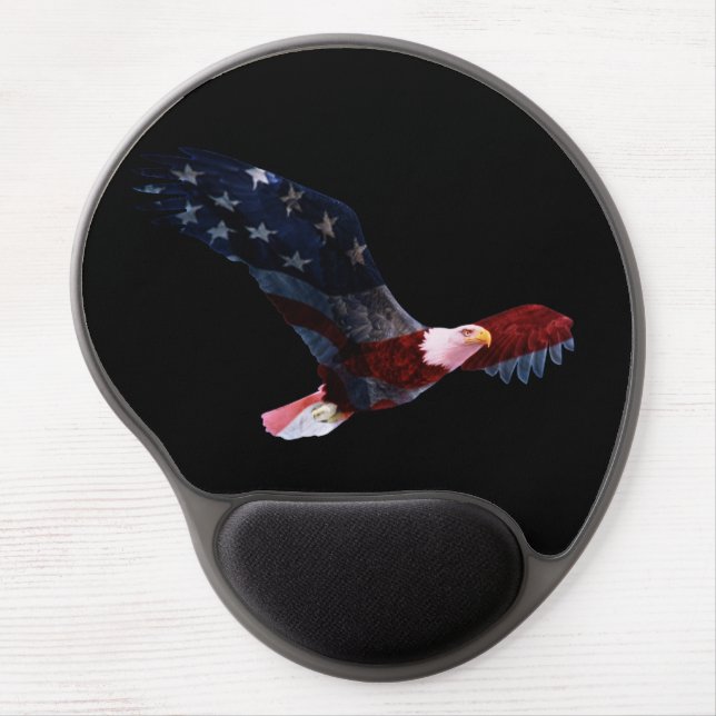 Patriotic Bald Eagle Mousepad (Front)