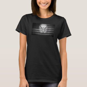 Patriotic Bald Eagle Mullet Usa American Flag 4th T-Shirt