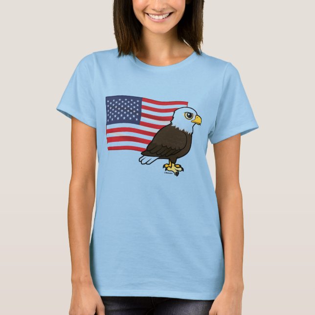 Patriotic Bald Eagle T-Shirt (Front)