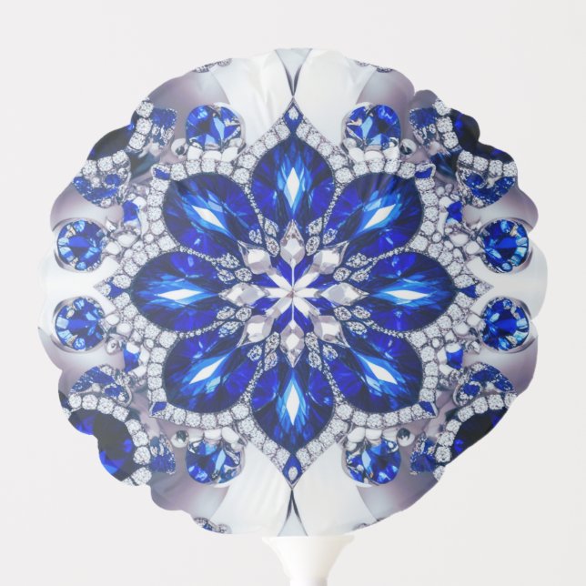 Patriotic balloon with Blue White Colors (Front)