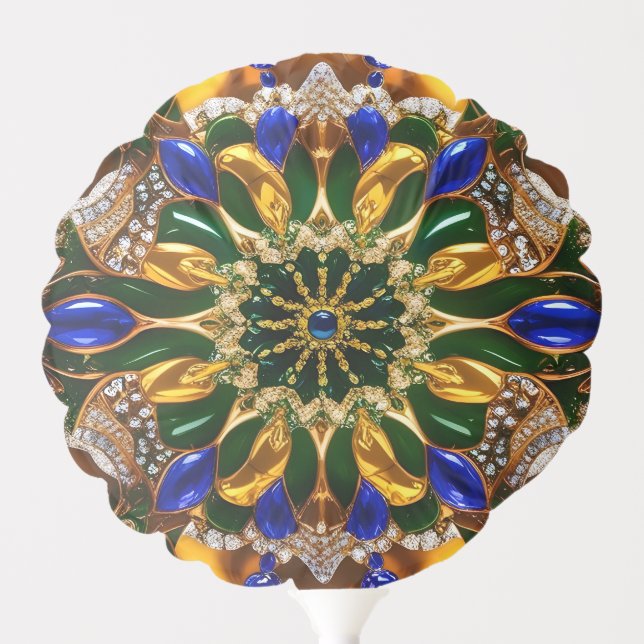 Patriotic balloon with Brazil Colors (Front)