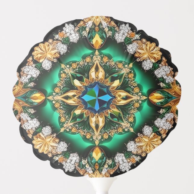 Patriotic balloon with Brazilian Colors (Front)