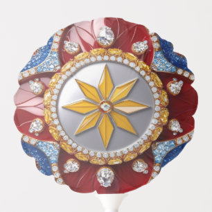 Patriotic balloon with Colombian Colors