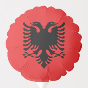 Patriotic balloon with flag of Albania