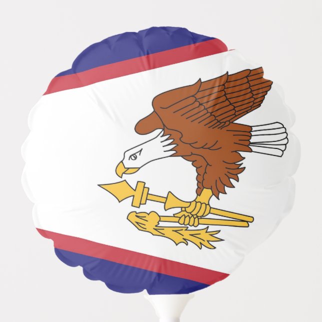 Patriotic balloon with flag of American Samoa, USA (Front)