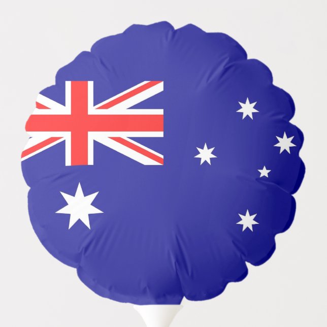 Patriotic balloon with flag of Australia (Back)