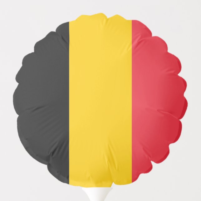 Patriotic balloon with flag of Belgium (Back)