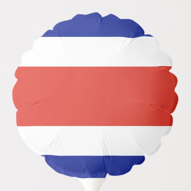 Patriotic balloon with flag of Costa Rica (Back)
