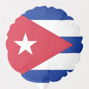 Patriotic balloon with flag of Cuba