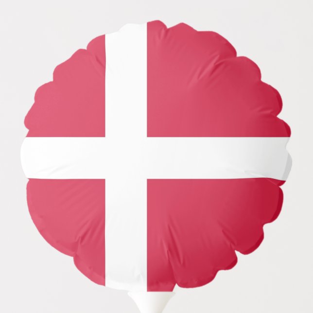 Patriotic balloon with flag of Denmark (Back)