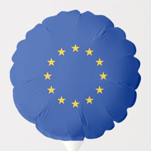 Patriotic balloon with flag of European Union (Back)