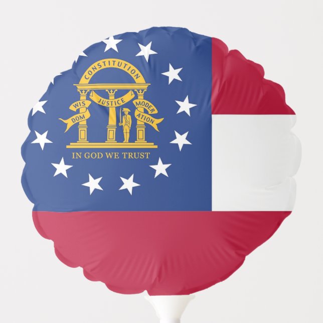 Patriotic balloon with flag of Georgia, USA (Front)