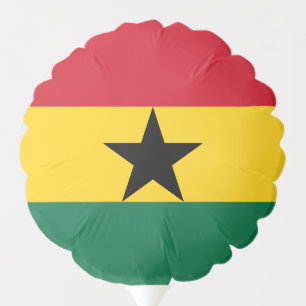 Patriotic balloon with flag of Ghana
