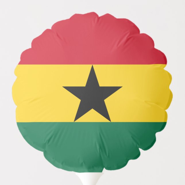 Patriotic balloon with flag of Ghana (Back)