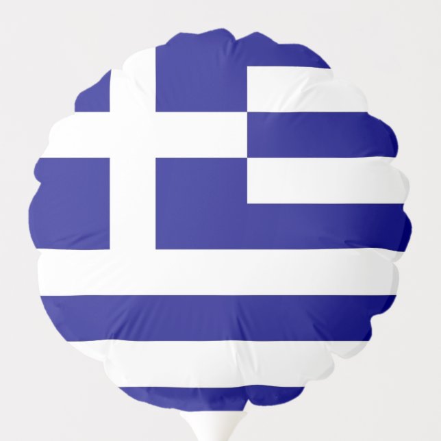 Patriotic balloon with flag of Greece (Back)