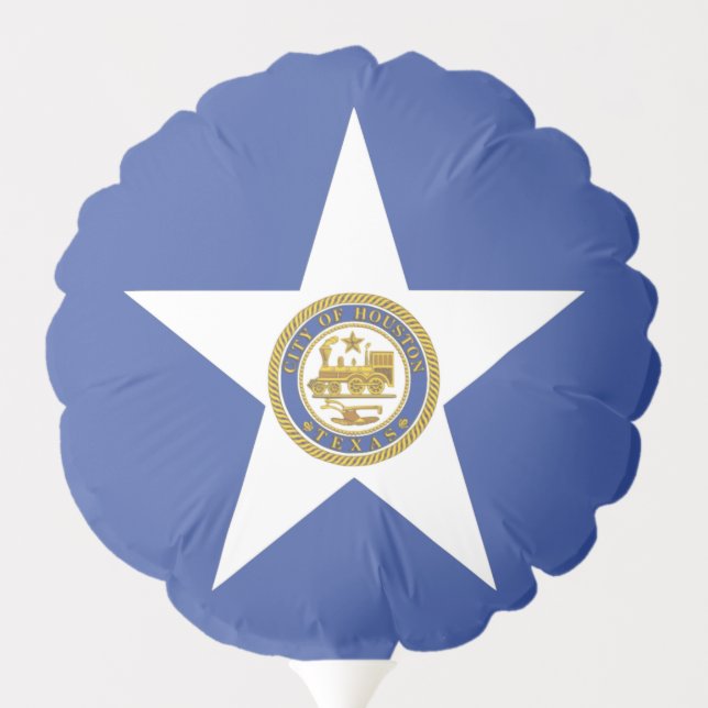 Patriotic balloon with flag of Houston, USA (Back)