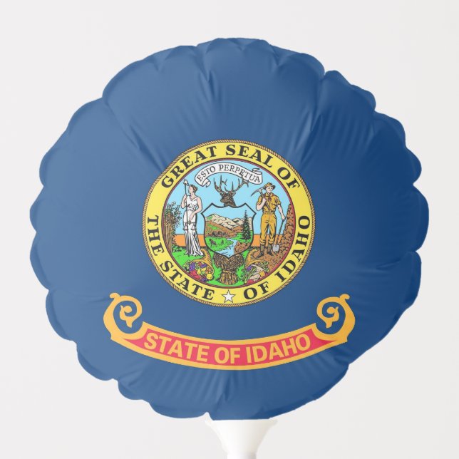Patriotic balloon with flag of Idaho, USA (Front)