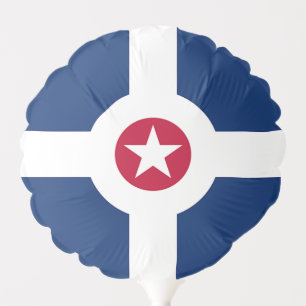 Patriotic balloon with flag of Indianapolis, USA