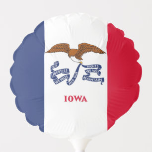 Patriotic balloon with flag of Iowa, USA