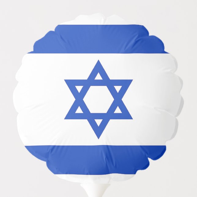 Patriotic balloon with flag of Israel (Back)