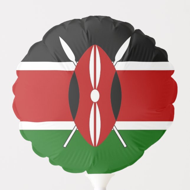 Patriotic balloon with flag of Kenya Design (Front)