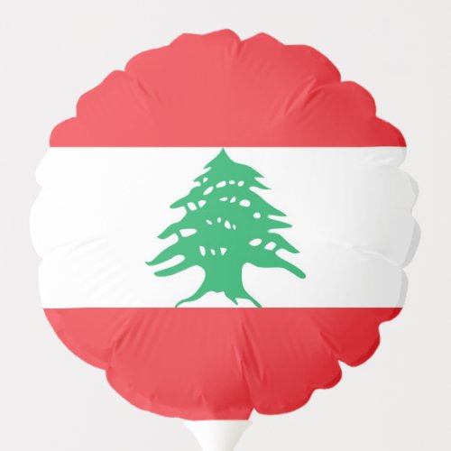 Patriotic balloon with flag of Lebanon