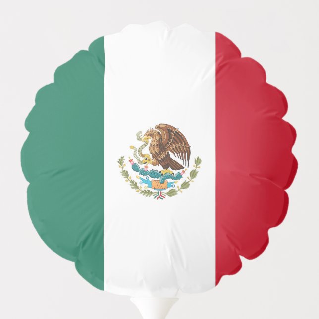 Patriotic balloon with flag of Mexico (Back)