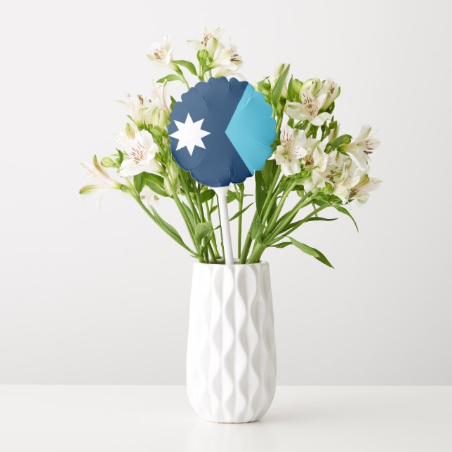 Patriotic balloon with flag of Minnesota, USA (Vase)