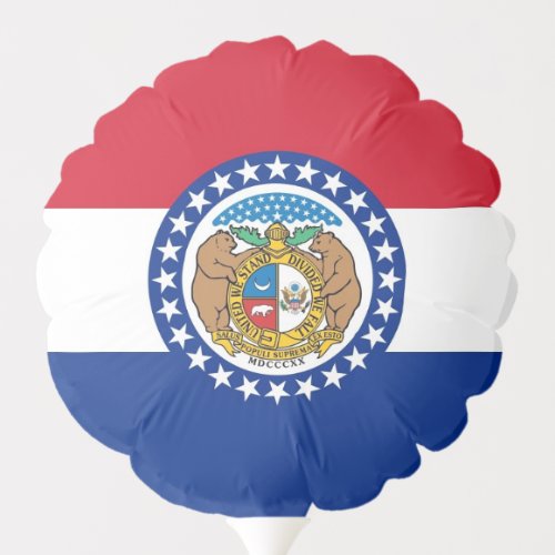 Patriotic balloon with flag of Missouri USA