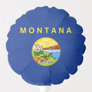 Patriotic balloon with flag of Montana, USA