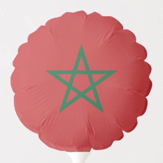 Patriotic balloon with flag of Morocco (Back)