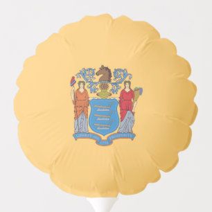 Patriotic balloon with flag of New Jersey, USA