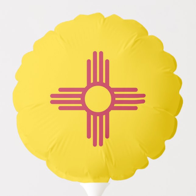 Patriotic balloon with flag of New Mexico, USA (Back)