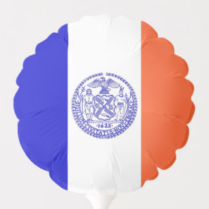 Patriotic balloon with flag of New York City, USA