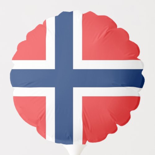 Patriotic balloon with flag of Norway