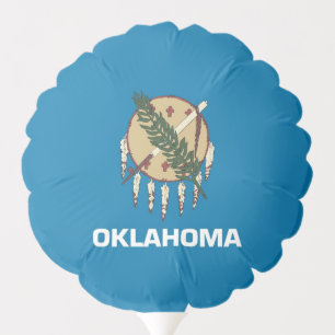 Patriotic balloon with flag of Oklahoma, USA