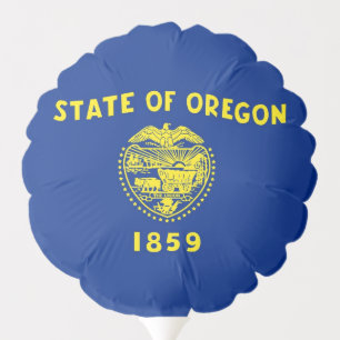 Patriotic balloon with flag of Oregon, USA