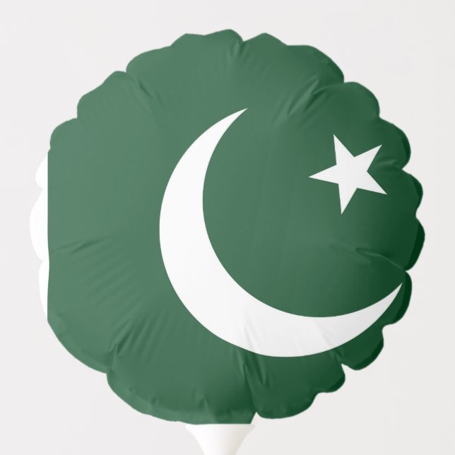 Patriotic balloon with flag of Pakistan (Back)