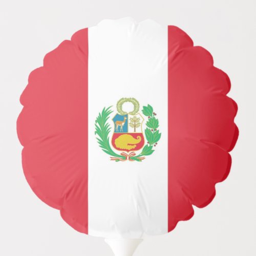 Patriotic balloon with flag of Peru