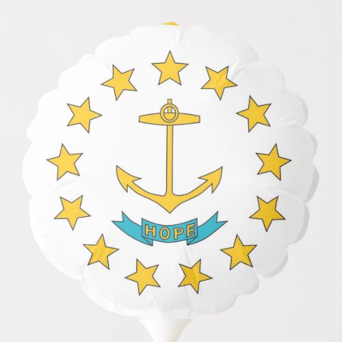 Patriotic balloon with flag of Rhode Island USA