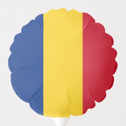 Patriotic balloon with flag of Romania