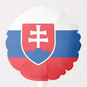 Patriotic balloon with flag of Slovakia