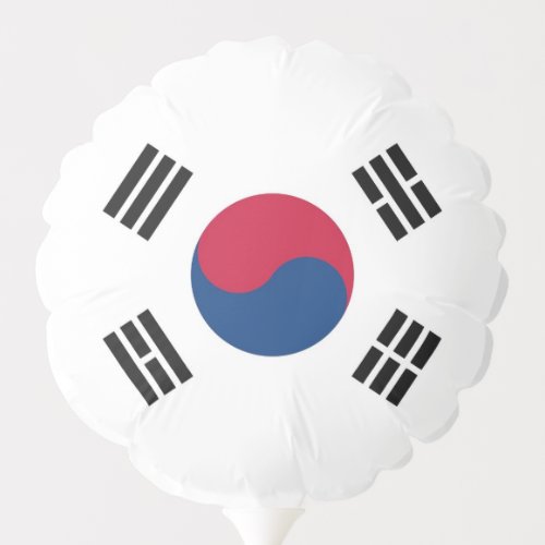 Patriotic balloon with flag of South Korea