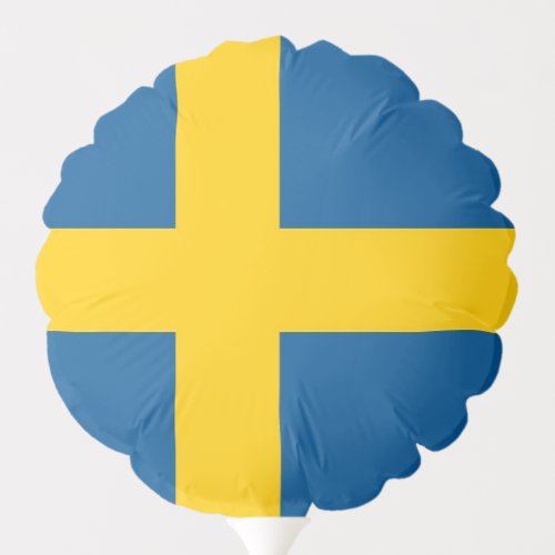 Patriotic balloon with flag of Sweden