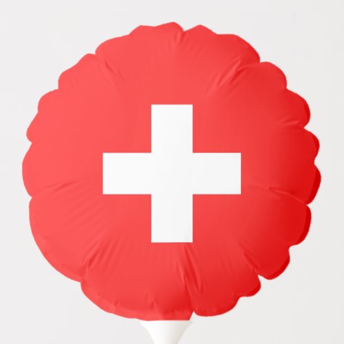 Patriotic balloon with flag of Switzerland