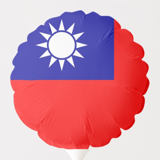 Patriotic balloon with flag of Taiwan (Back)