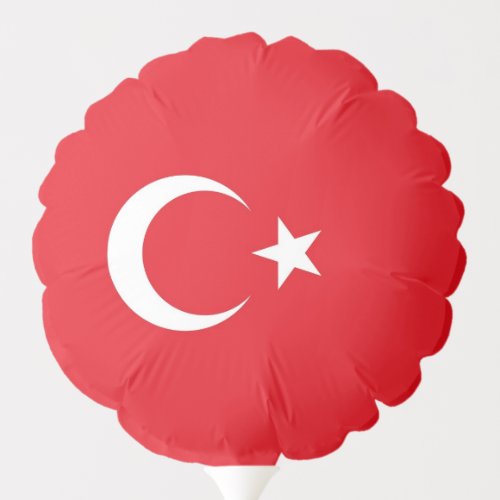 Patriotic balloon with flag of Turkey