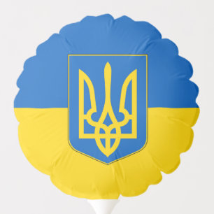 Patriotic balloon with flag of Ukraine