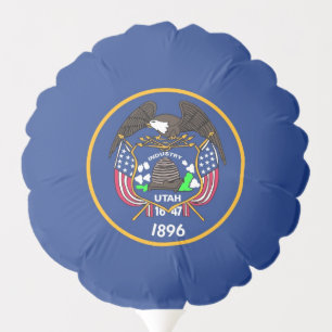 Patriotic balloon with flag of Utah, USA